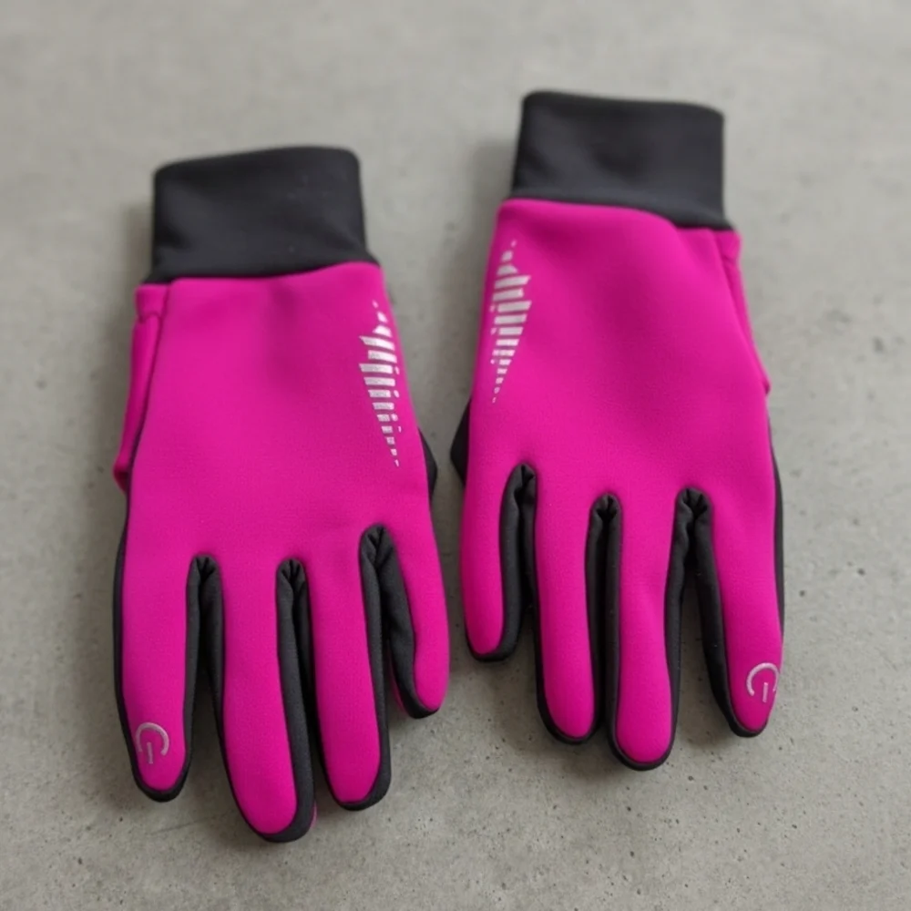 SIMARI Winter Gloves Liner Thermal Warm Touch Screen Hot Pink (EUC)